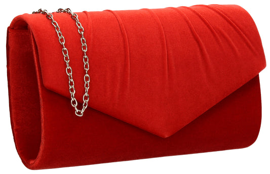 SWANKYSWANS Jess Clutch Bag Red Cute Cheap Clutch Bag For Weddings School and Work