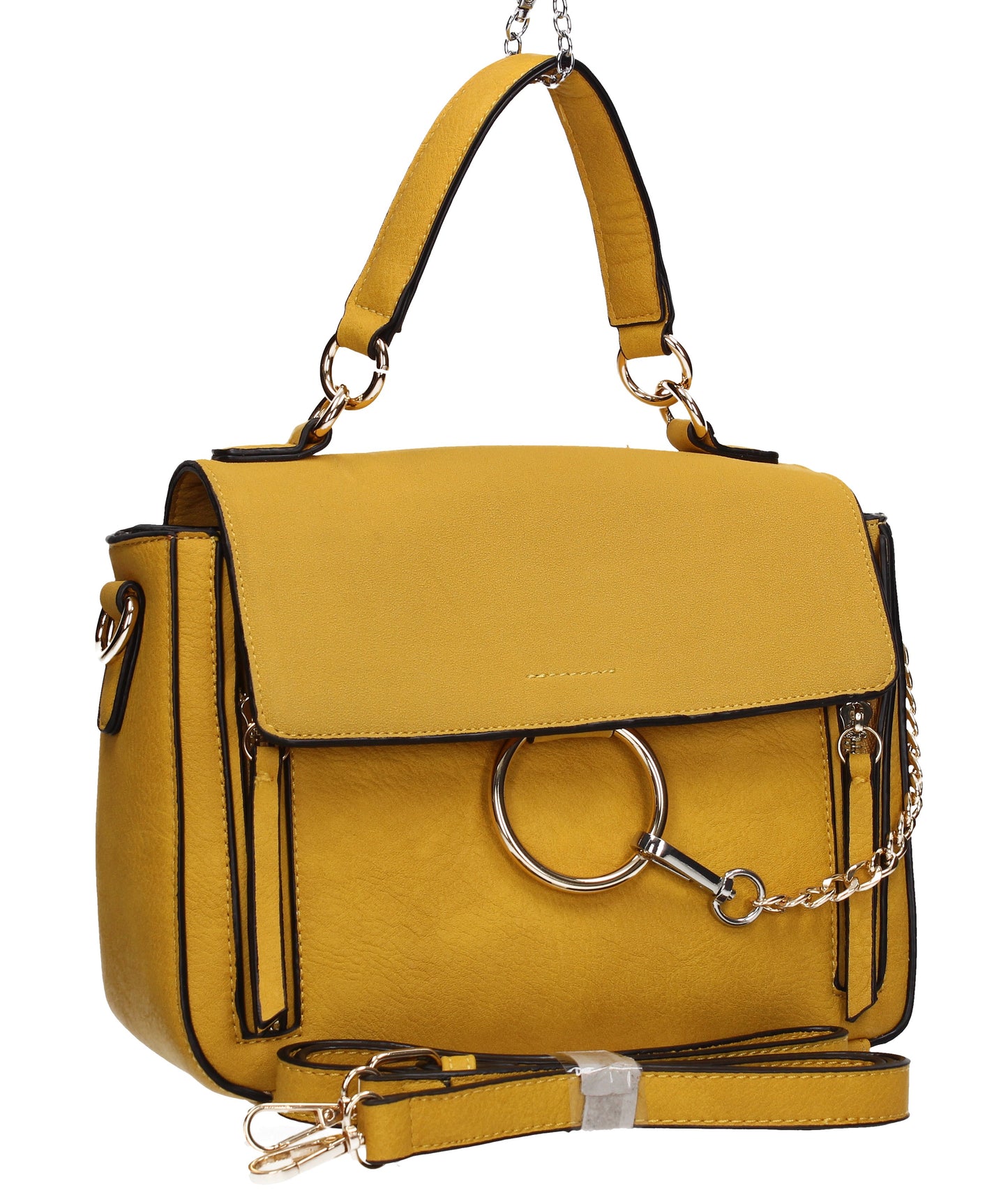 Swanky Swans Aurelia Ring Handbag YellowPerfect for School, Weddings, Day out!