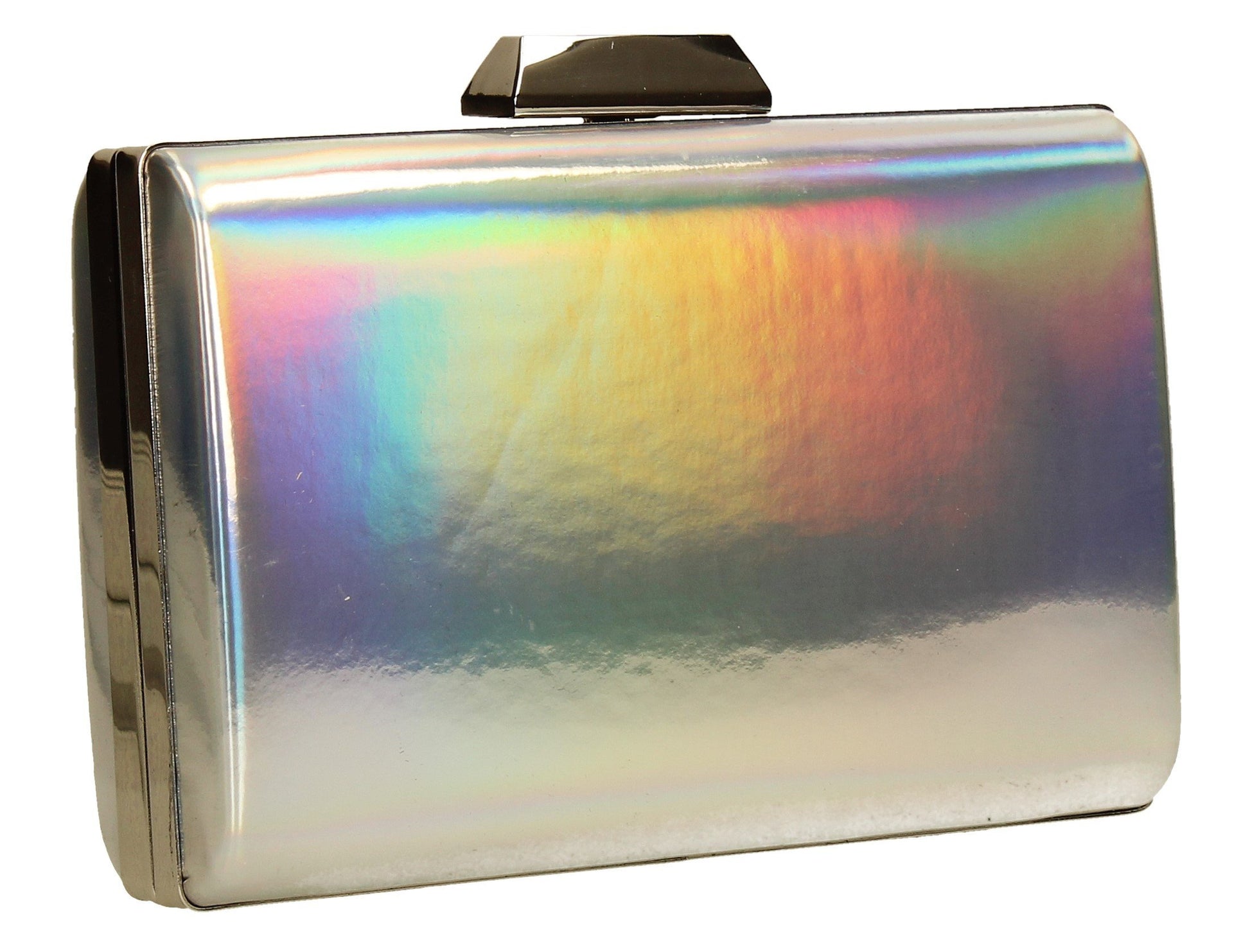 SWANKYSWANS Arizona Metallic Clutch Bag Holograpic Cute Cheap Clutch Bag For Weddings School and Work