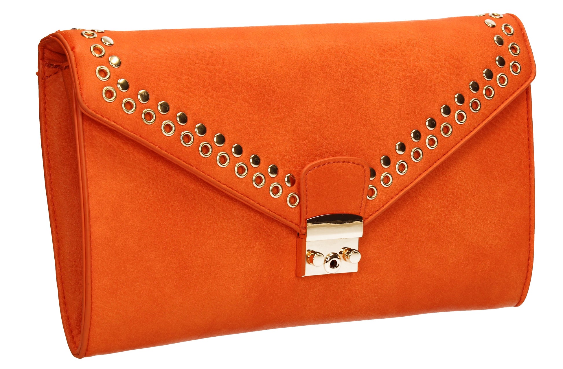 SWANKYSWANS Beni Clutch Bag Orange Cute Cheap Clutch Bag For Weddings School and Work