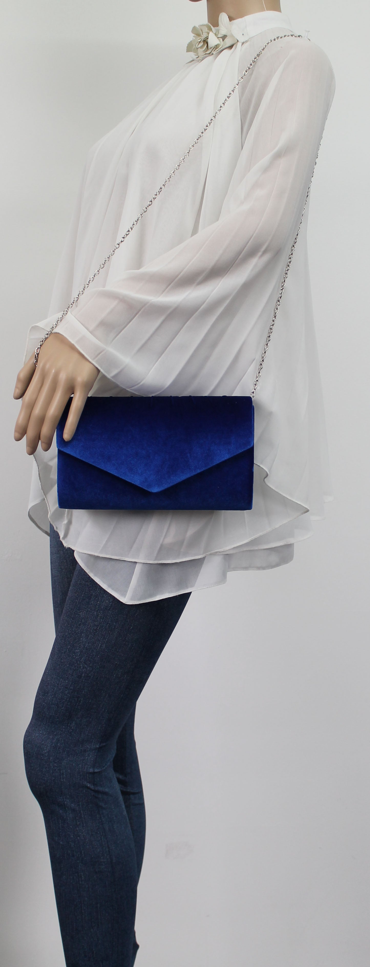SWANKYSWANS Jess Clutch Bag Royal Blue Cute Cheap Clutch Bag For Weddings School and Work