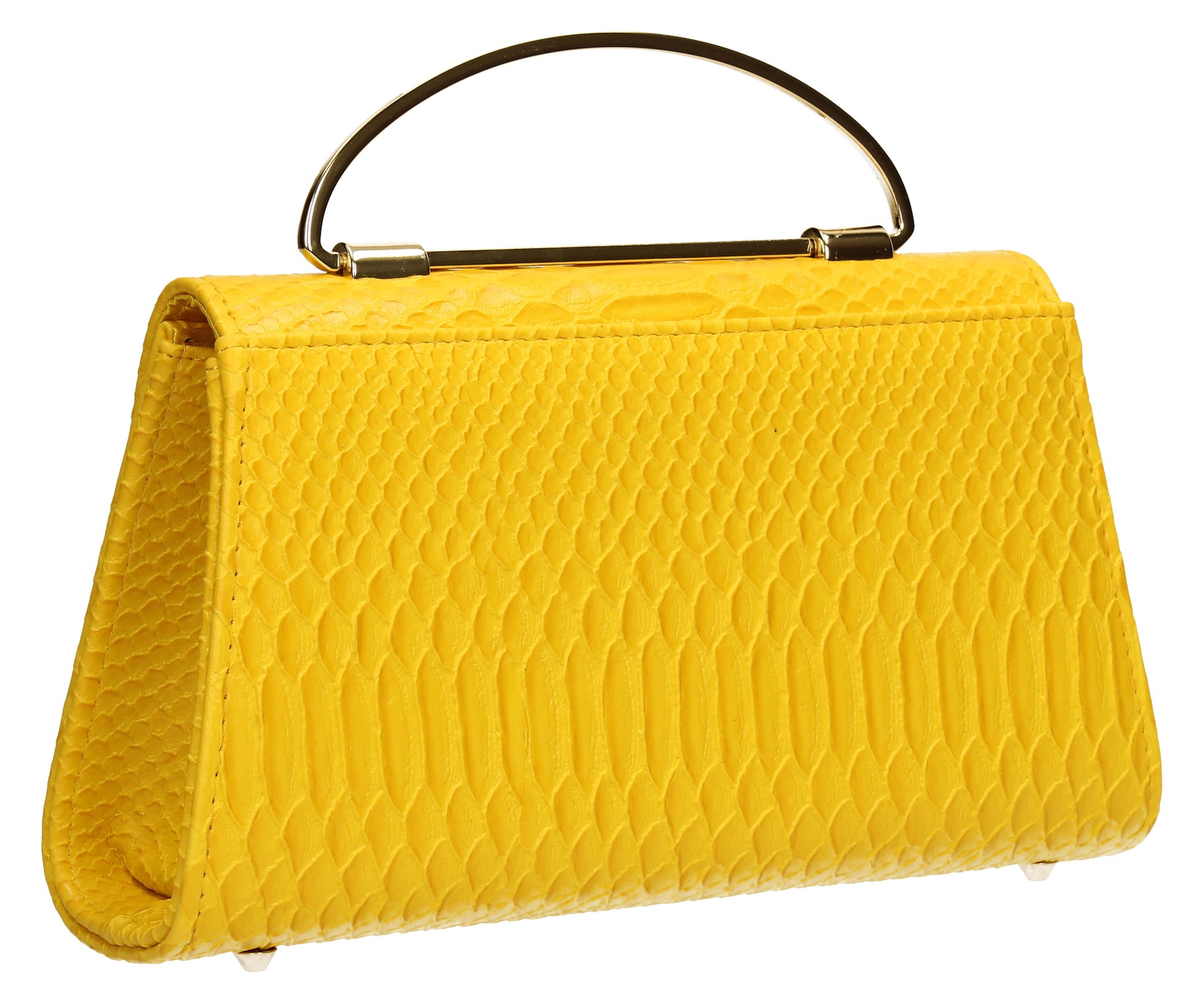 SWANKYSWANS Laura Clutch Bag Yellow Cute Cheap Clutch Bag For Weddings School and Work