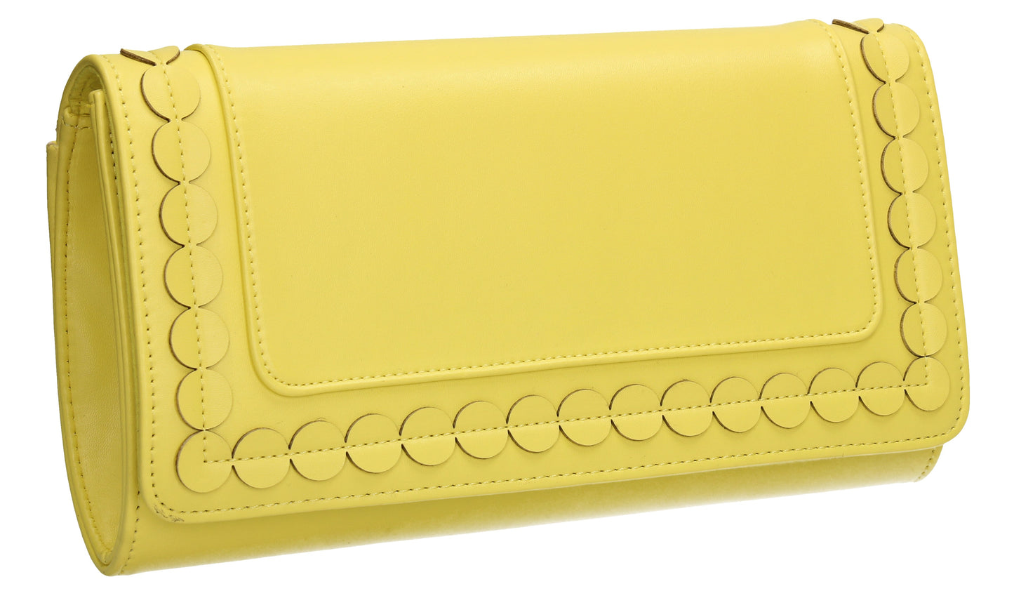 SWANKYSWANS Macy Clutch Bag Yellow Cute Cheap Clutch Bag For Weddings School and Work