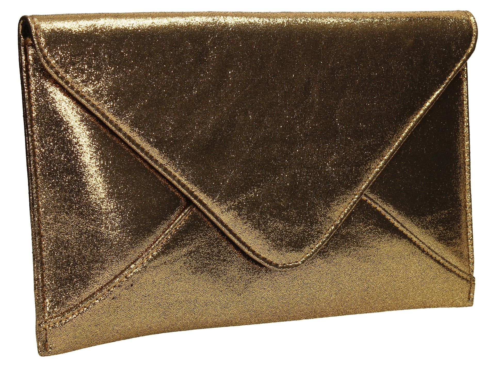 SWANKYSWANS Khloe Clutch Bag Gold Cute Cheap Clutch Bag For Weddings School and Work