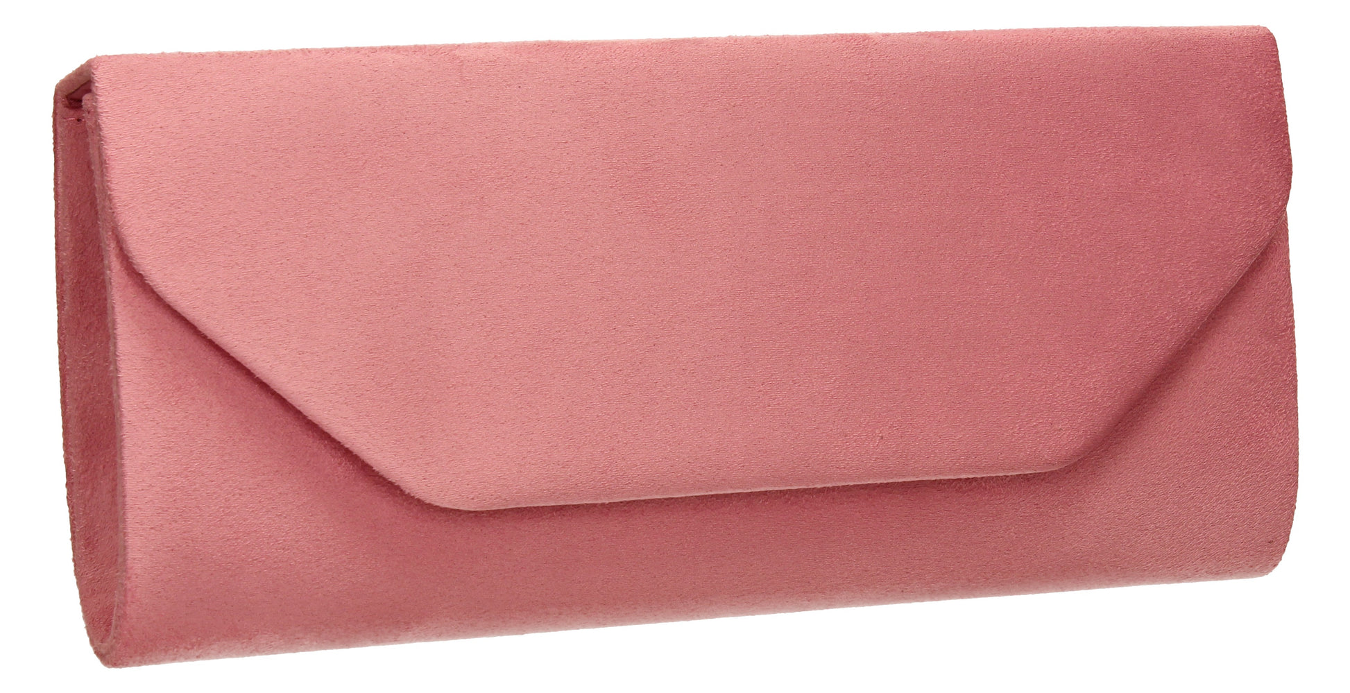 SWANKYSWANS Isabella Velvet Clutch Bag Light Pink Cute Cheap Clutch Bag For Weddings School and Work