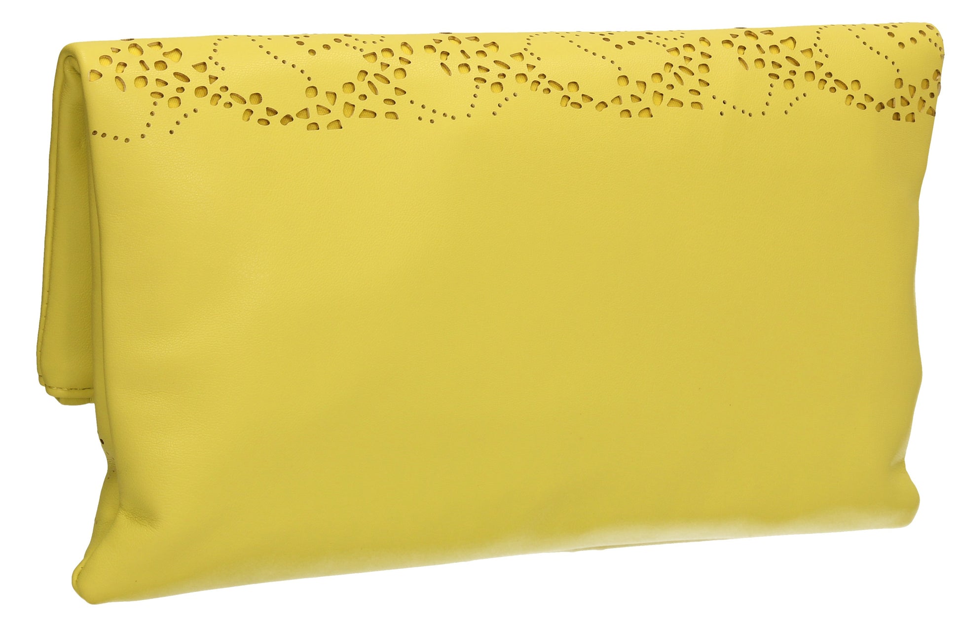 SWANKYSWANS Lena Clutch Bag Yellow Cute Cheap Clutch Bag For Weddings School and Work