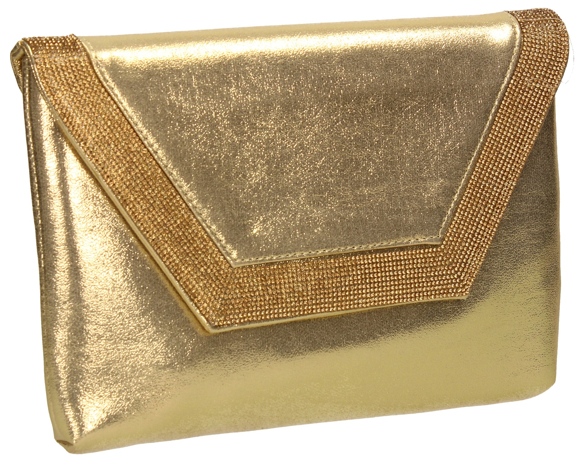 SWANKYSWANS Lilly Clutch Bag Gold Cute Cheap Clutch Bag For Weddings School and Work