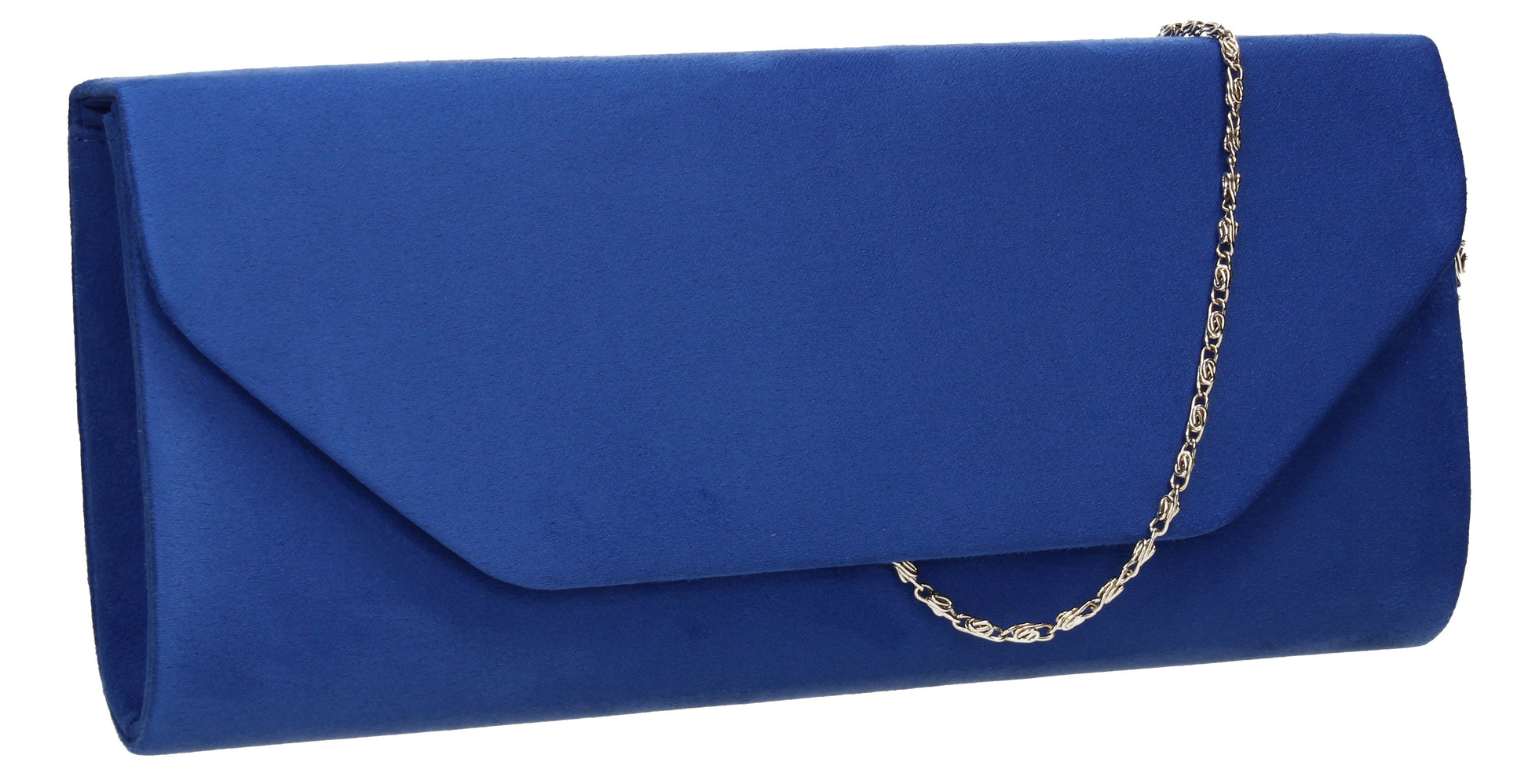 SWANKYSWANS Isabella Velvet Clutch Bag Royal Blue Cute Cheap Clutch Bag For Weddings School and Work