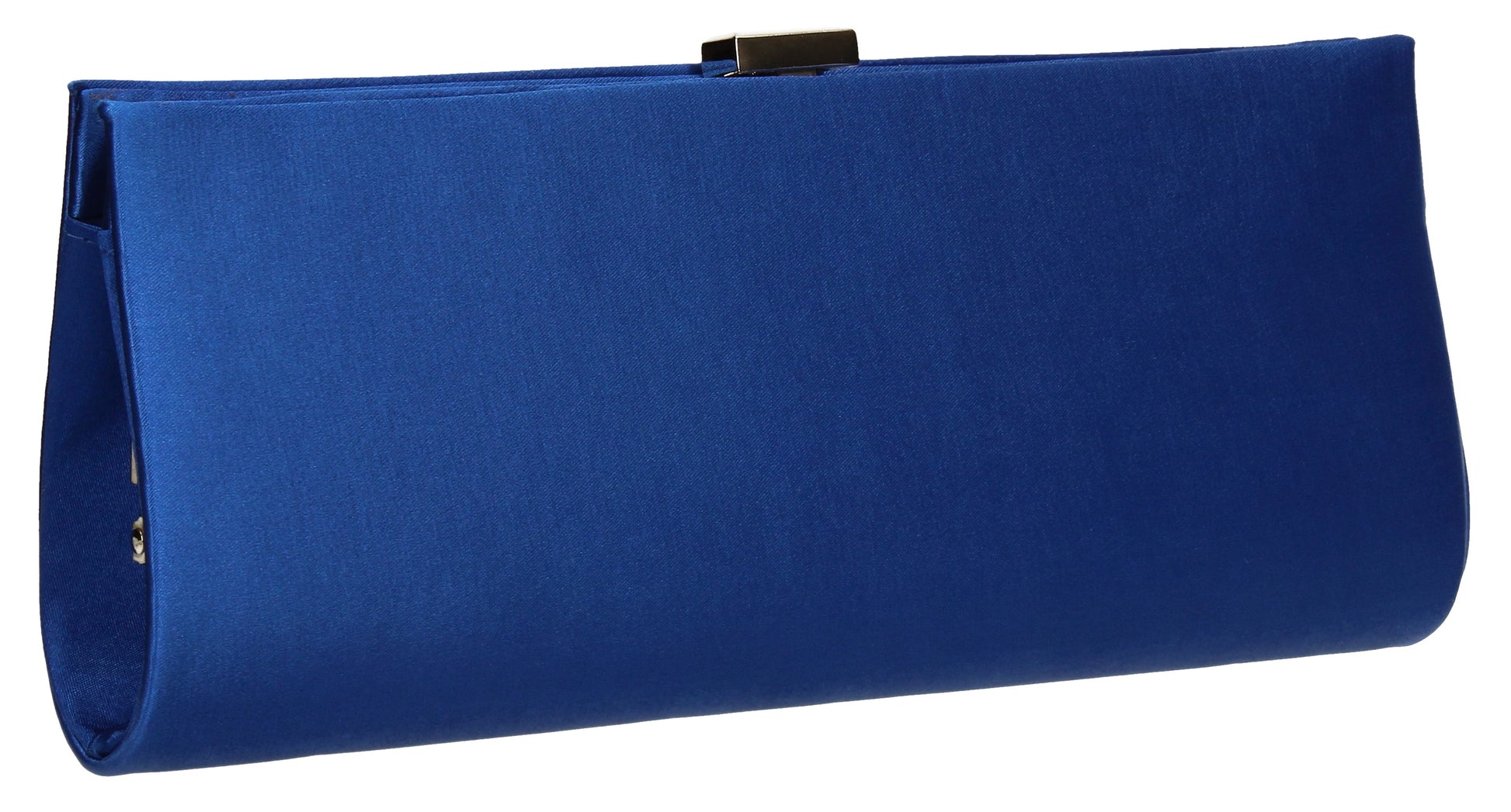 SWANKYSWANS Kerr Satin Clutch Bag Royal Blue Cute Cheap Clutch Bag For Weddings School and Work