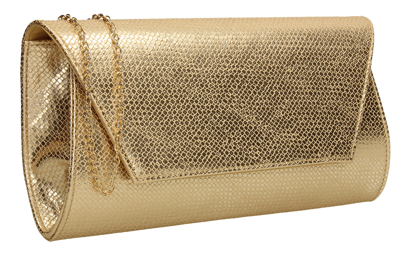 SWANKYSWANS Merci Micro Clutch Bag Gold Cute Cheap Clutch Bag For Weddings School and Work