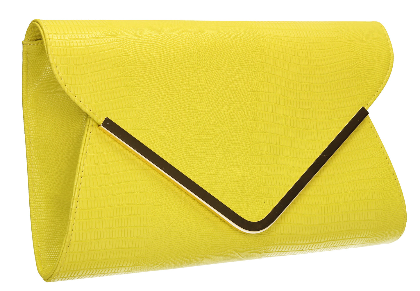 SWANKYSWANS Lauren Clutch Bag Yellow Cute Cheap Clutch Bag For Weddings School and Work