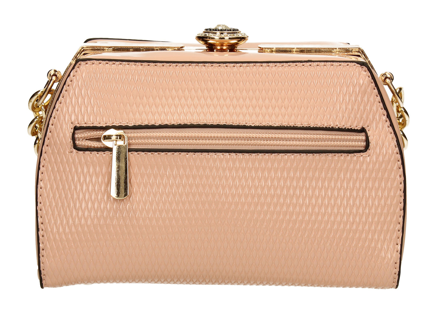 SWANKYSWANS Jayne Patent Frame Clutch Bag Pink Cute Cheap Clutch Bag For Weddings School and Work