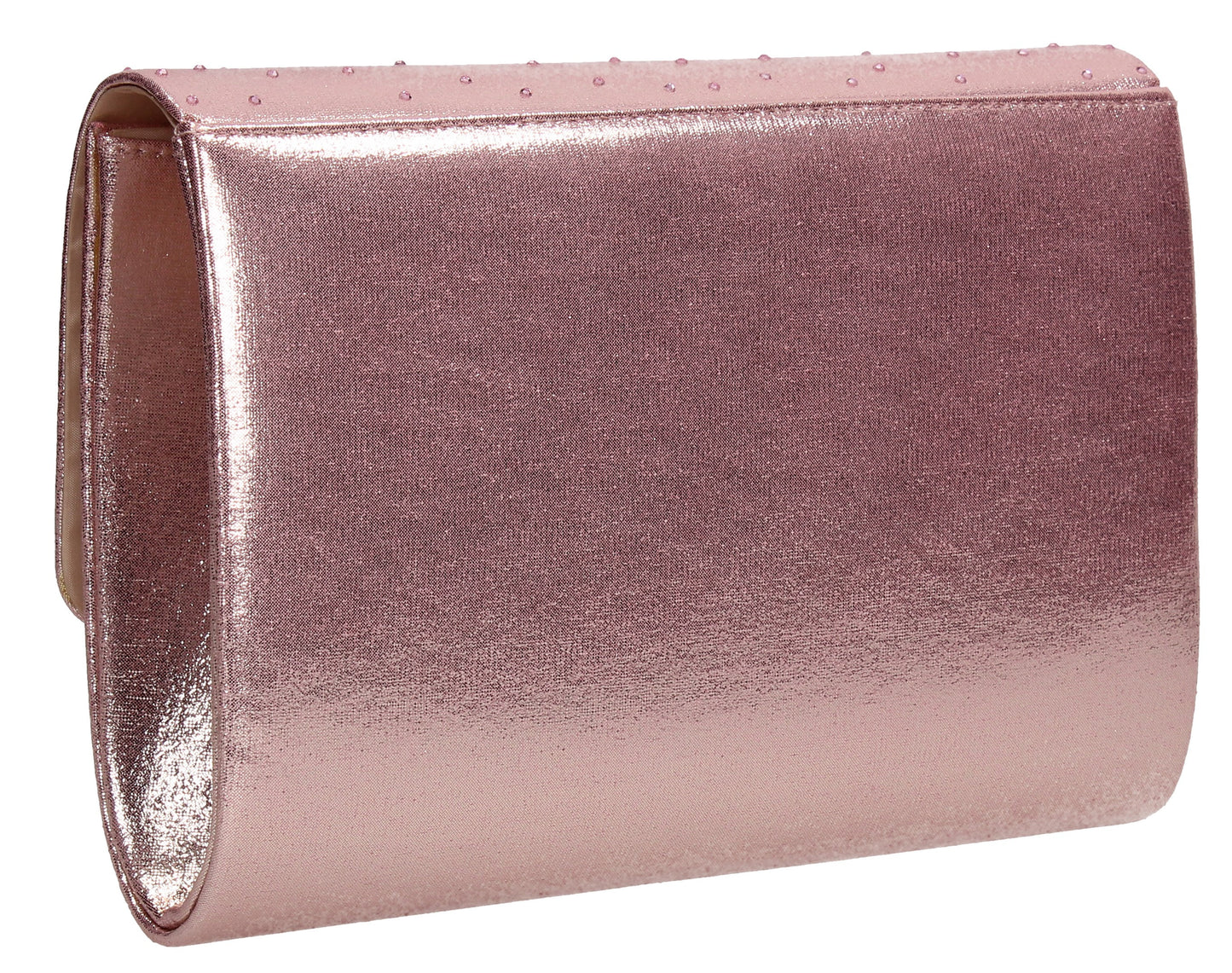 SWANKYSWANS Natalie Diamante Clutch Bag Pink Cute Cheap Clutch Bag For Weddings School and Work