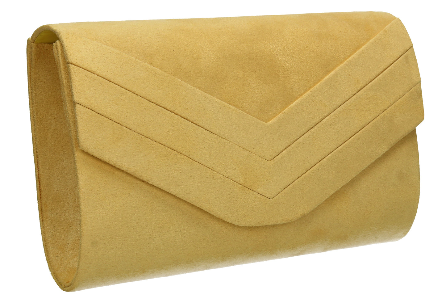 Samantha V Detail Clutch Bag Yellow