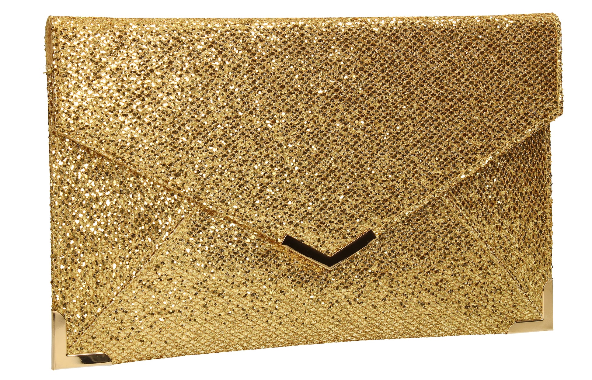 SWANKYSWANS Korie Clutch Bag Gold Cute Cheap Clutch Bag For Weddings School and Work