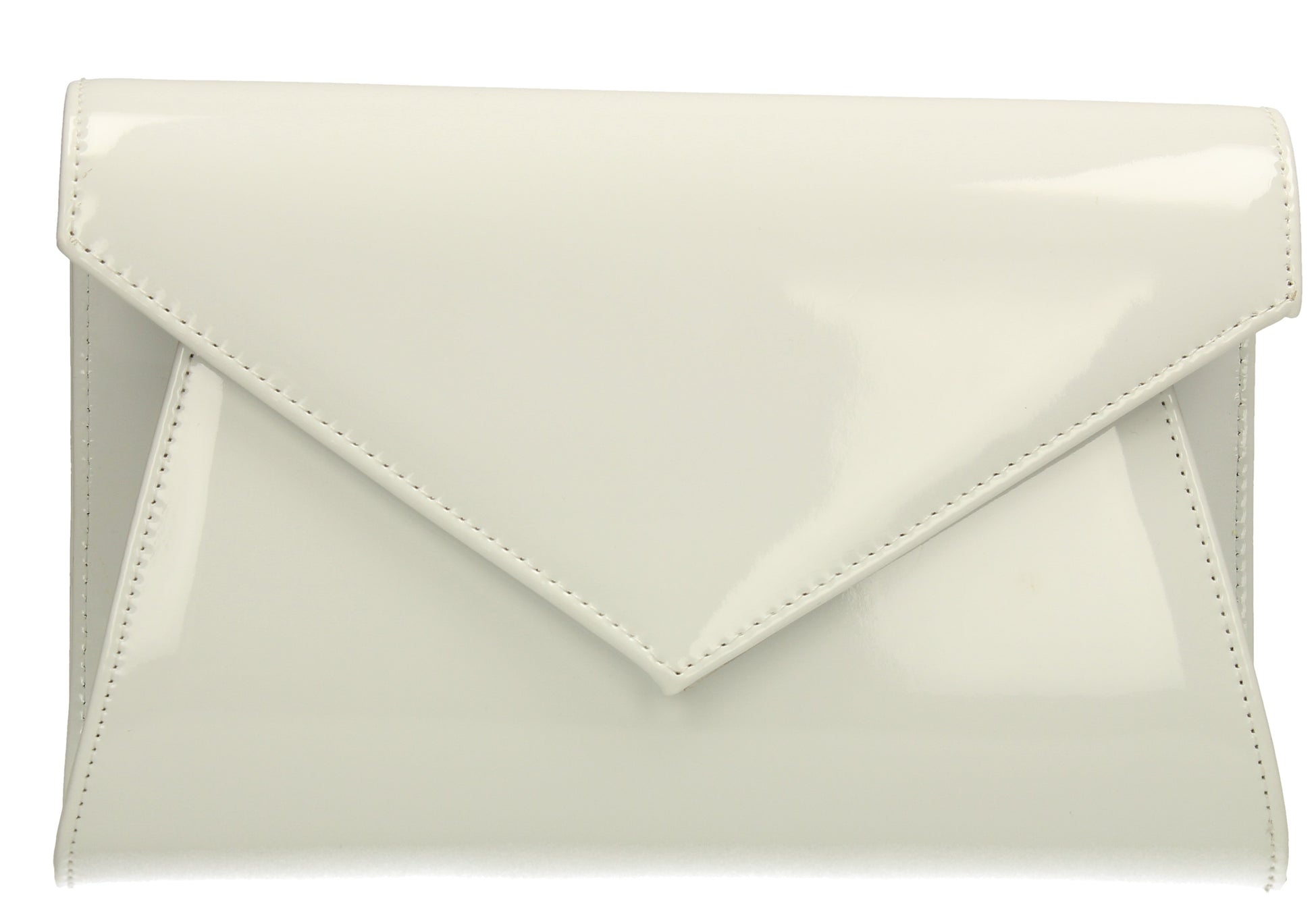 SWANKYSWANS Chrissy Envelope Clutch Bag White Cute Cheap Clutch Bag For Weddings School and Work