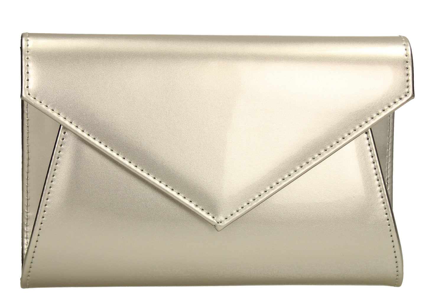 SWANKYSWANS Chrissy Envelope Clutch Bag Silver Cute Cheap Clutch Bag For Weddings School and Work