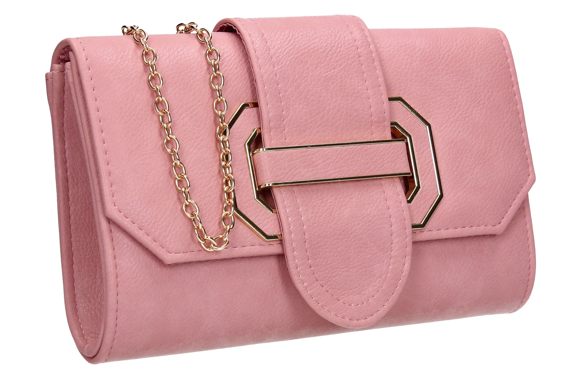 SWANKYSWANS Nora Fancy Clutch Bag Pink Cute Cheap Clutch Bag For Weddings School and Work
