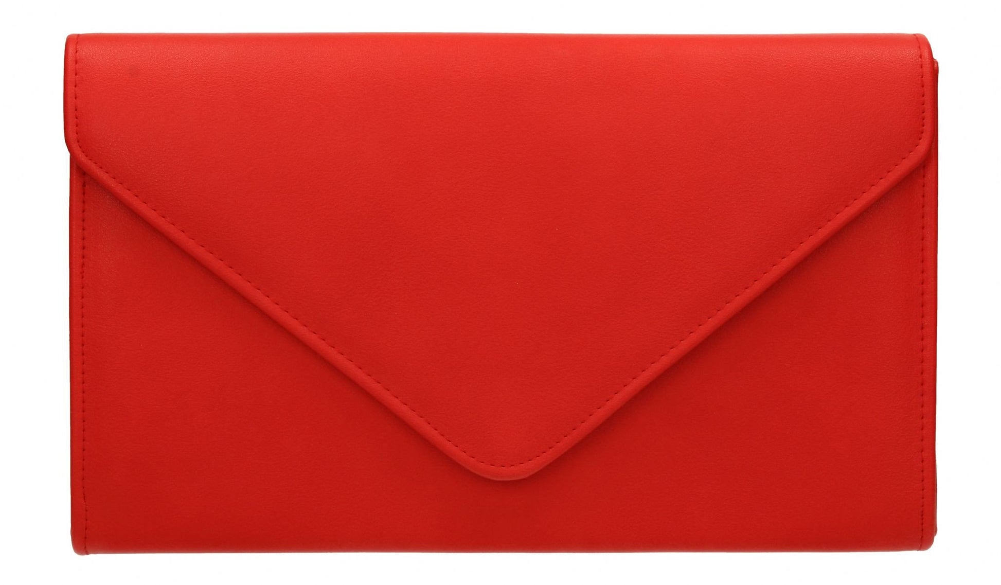 SWANKYSWANS Jenny Envelope Clutch Bag Red Cute Cheap Clutch Bag For Weddings School and Work