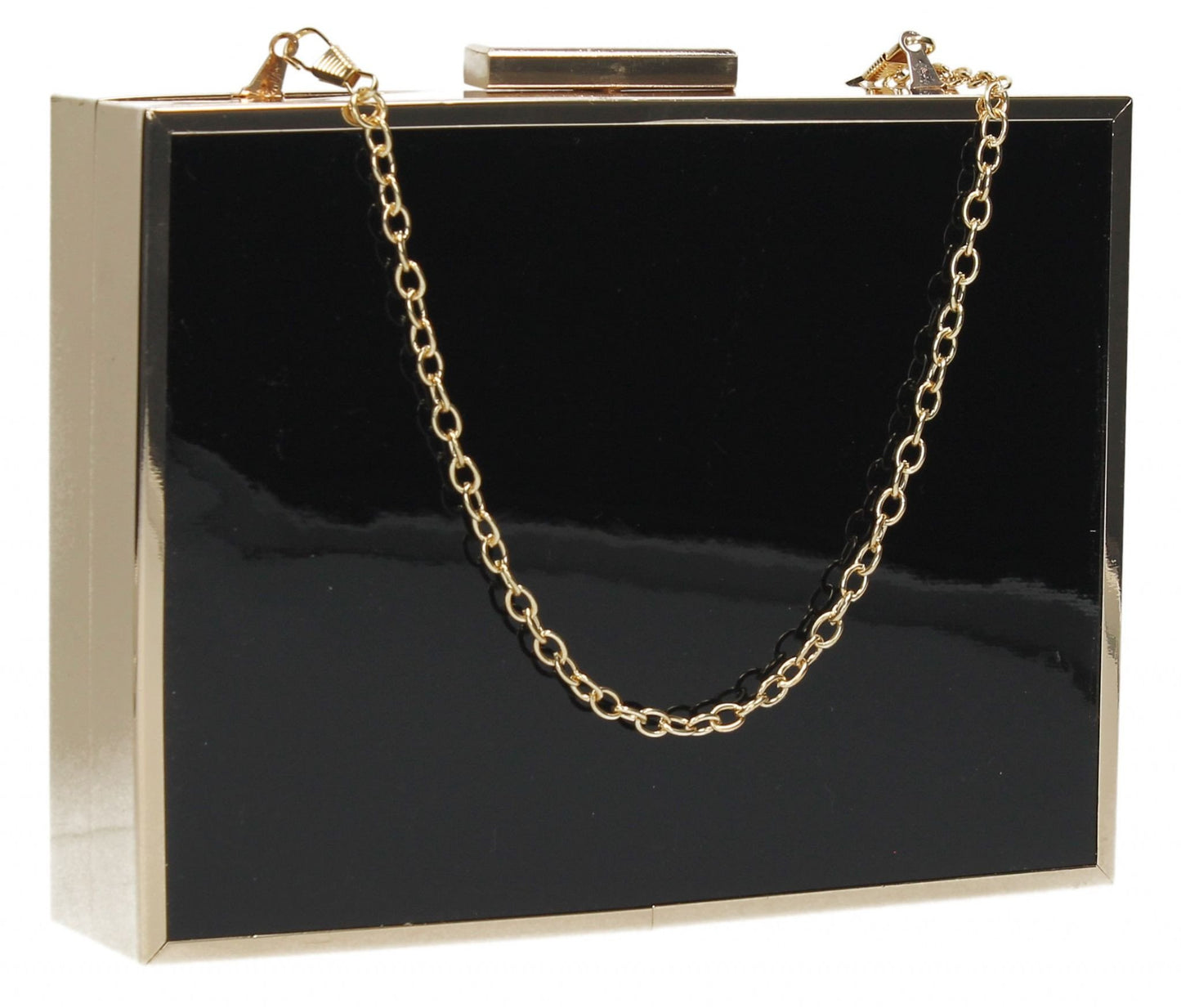 SWANKYSWANS Kate Box Clutch Bag Black Cute Cheap Clutch Bag For Weddings School and Work