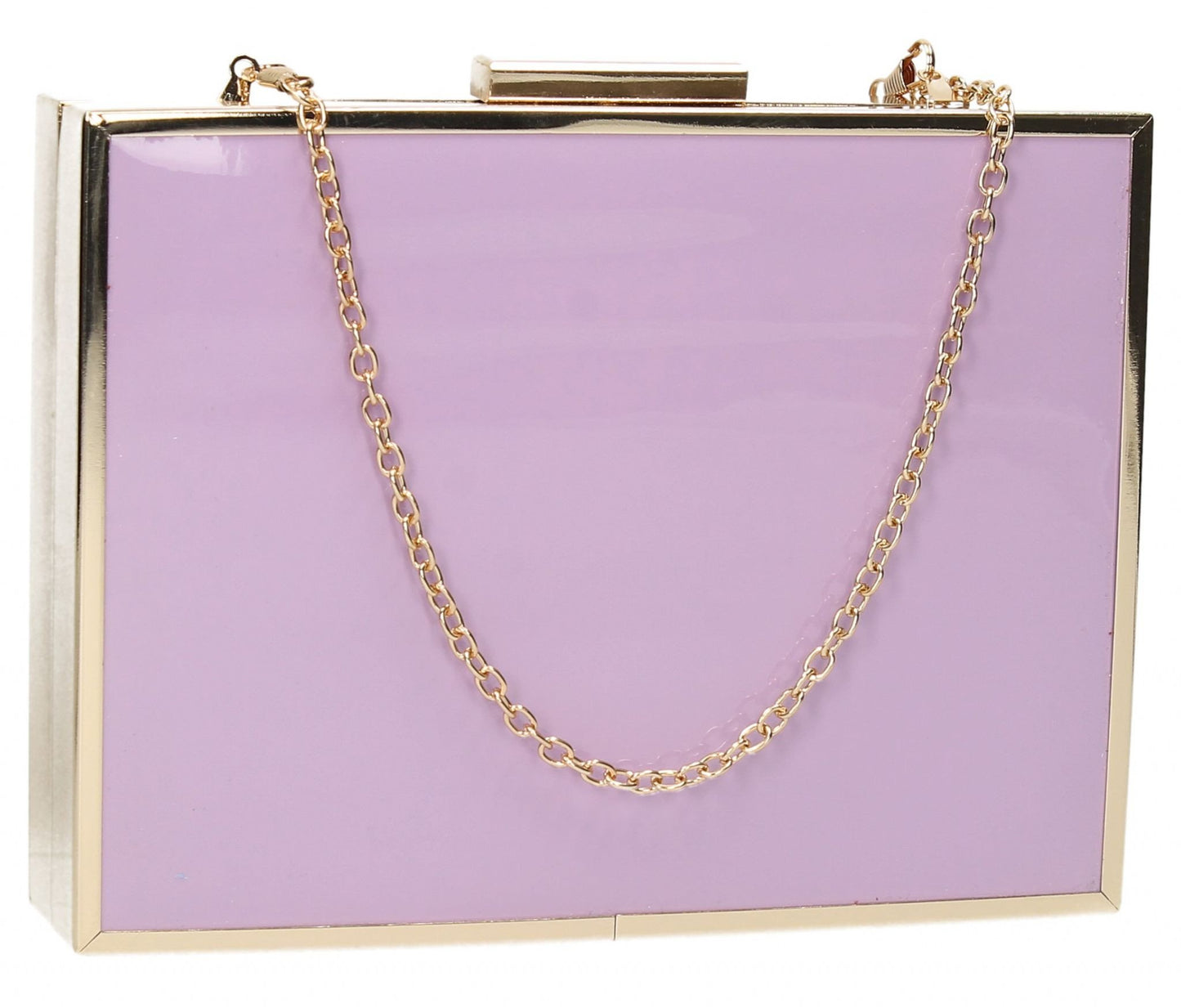 SWANKYSWANS Kate Box Clutch Bag Lilac Cute Cheap Clutch Bag For Weddings School and Work
