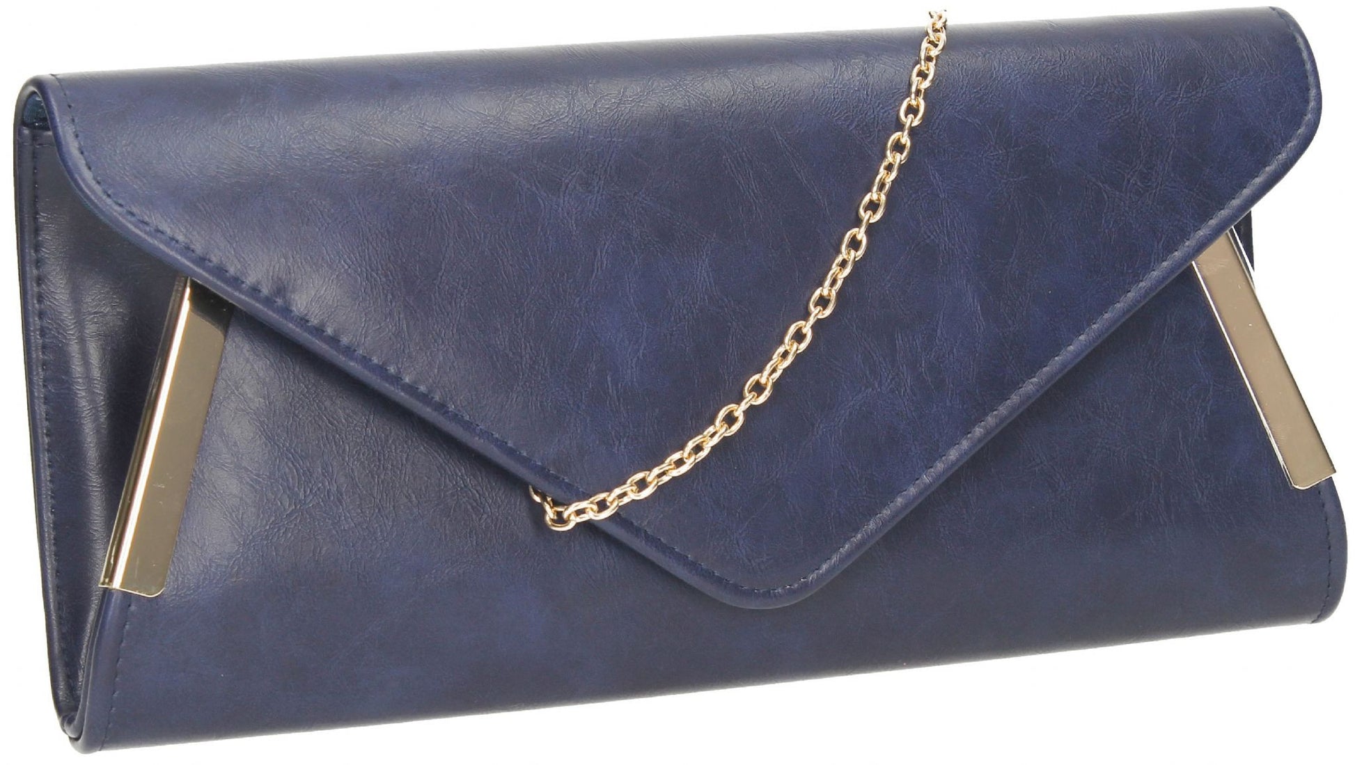SWANKYSWANS Laurie Clutch Bag Navy Cute Cheap Clutch Bag For Weddings School and Work