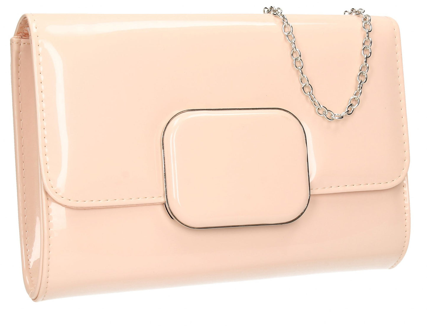 SWANKYSWANS Merci Clutch Bag Pink Beige Cute Cheap Clutch Bag For Weddings School and Work