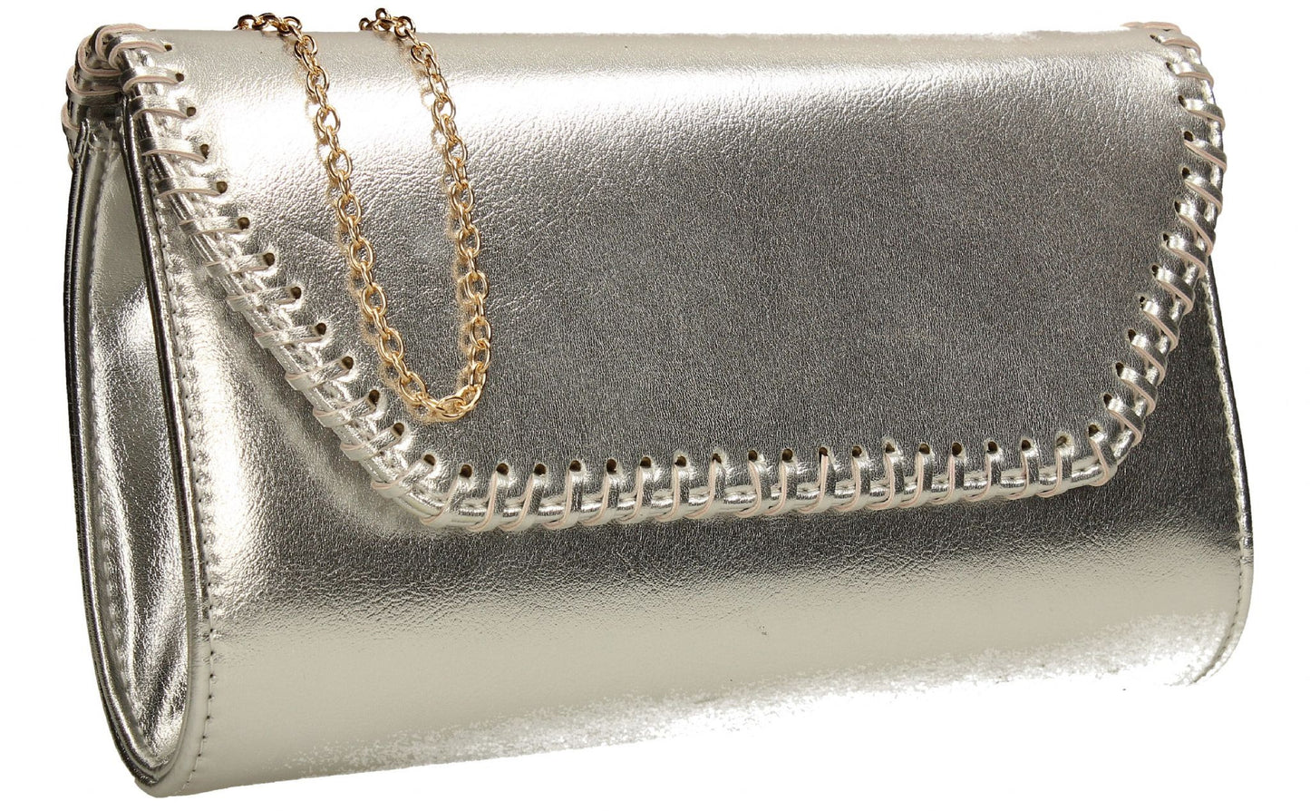 SWANKYSWANS Miller Clutch Bag Silver Cute Cheap Clutch Bag For Weddings School and Work