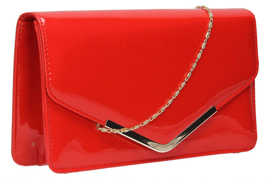 SWANKYSWANS Paris Clutch Bag Red Cute Cheap Clutch Bag For Weddings School and Work