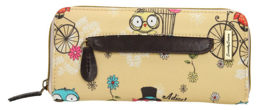 Swanky Swank Pembleton Owl Front Zipper Detail Purse BeigeCheap Cute School Wallets Purses Bags Animal
