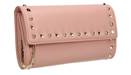 SWANKYSWANS Katie Clutch Bag Pink Cute Cheap Clutch Bag For Weddings School and Work