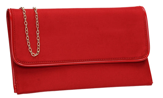 SWANKYSWANS Kora Clutch Bag Red Cute Cheap Clutch Bag For Weddings School and Work