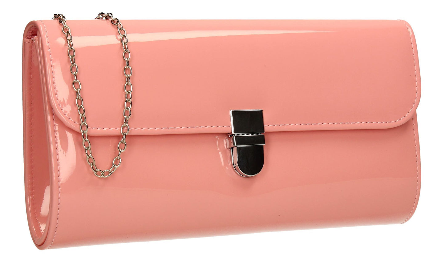 SWANKYSWANS Roxy Clutch Bag Pink Cute Cheap Clutch Bag For Weddings School and Work