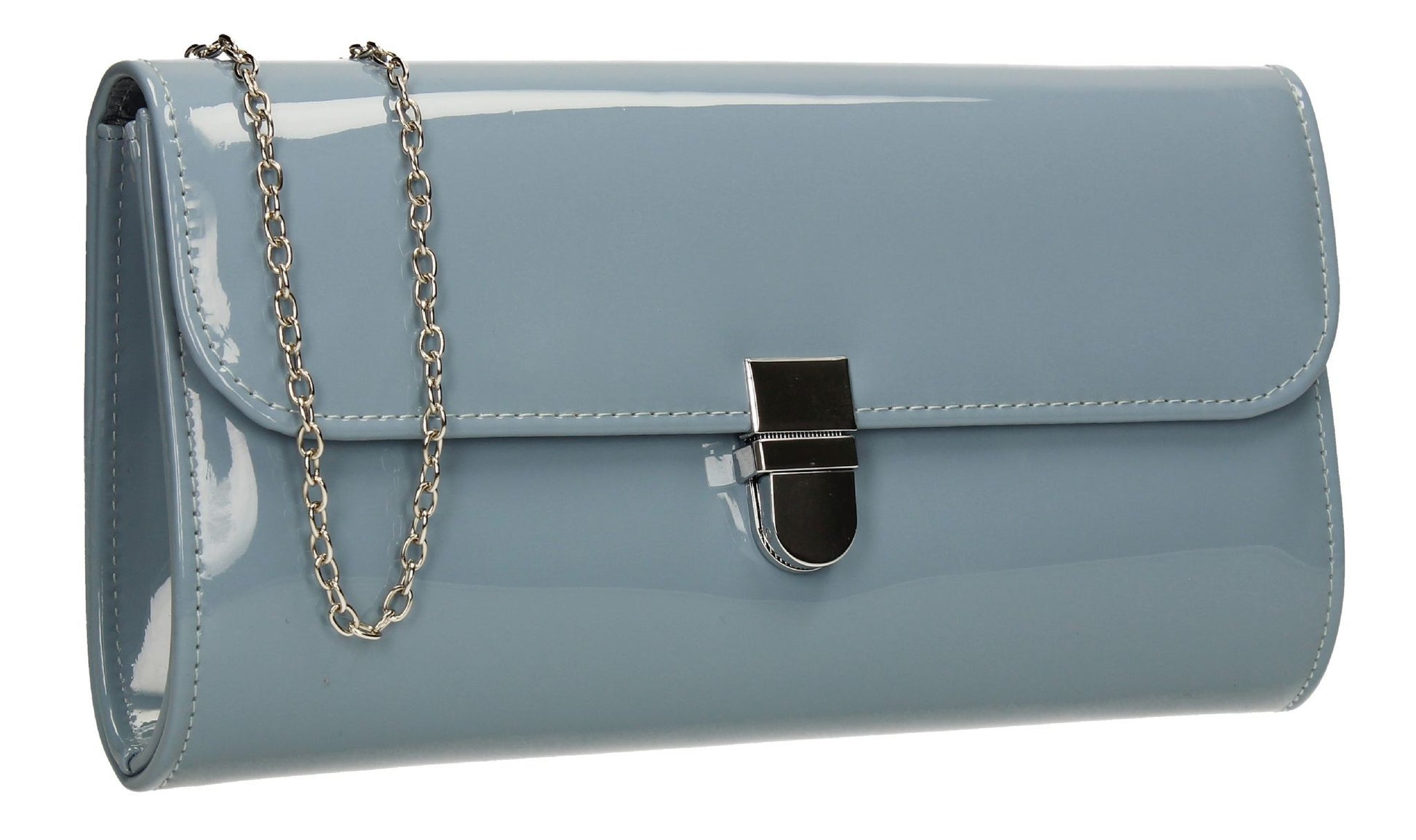 SWANKYSWANS Roxy Clutch Bag Blue Cute Cheap Clutch Bag For Weddings School and Work