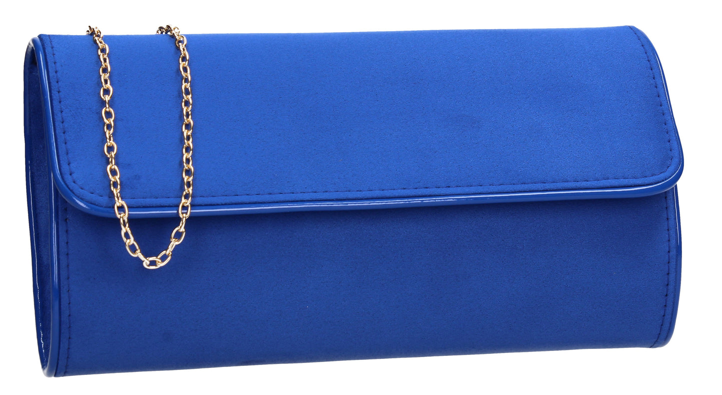 SWANKYSWANS Jamie Clutch Bag Royal Blue Cute Cheap Clutch Bag For Weddings School and Work
