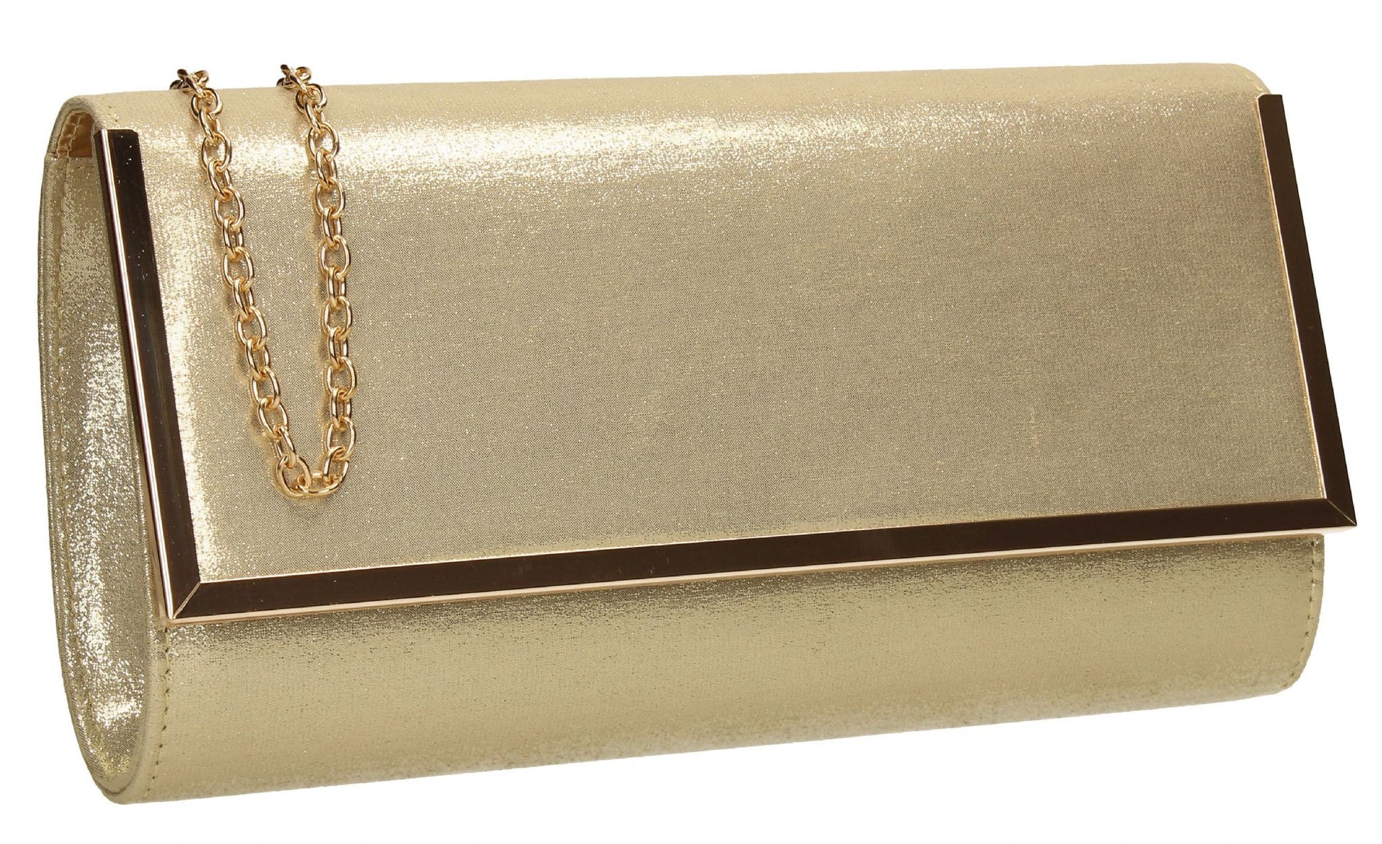SWANKYSWANS Ruby Clutch Bag Gold Cute Cheap Clutch Bag For Weddings School and Work