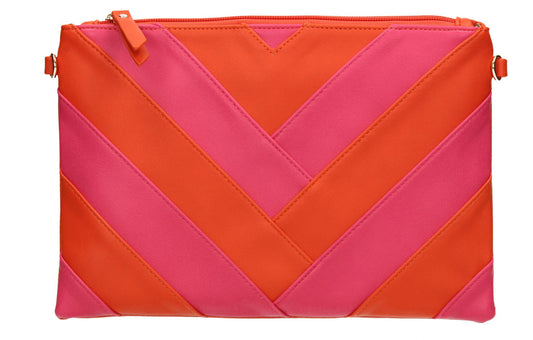 SWANKYSWANS Venice Stripes Clutch Bag Scarlet Cute Cheap Clutch Bag For Weddings School and Work