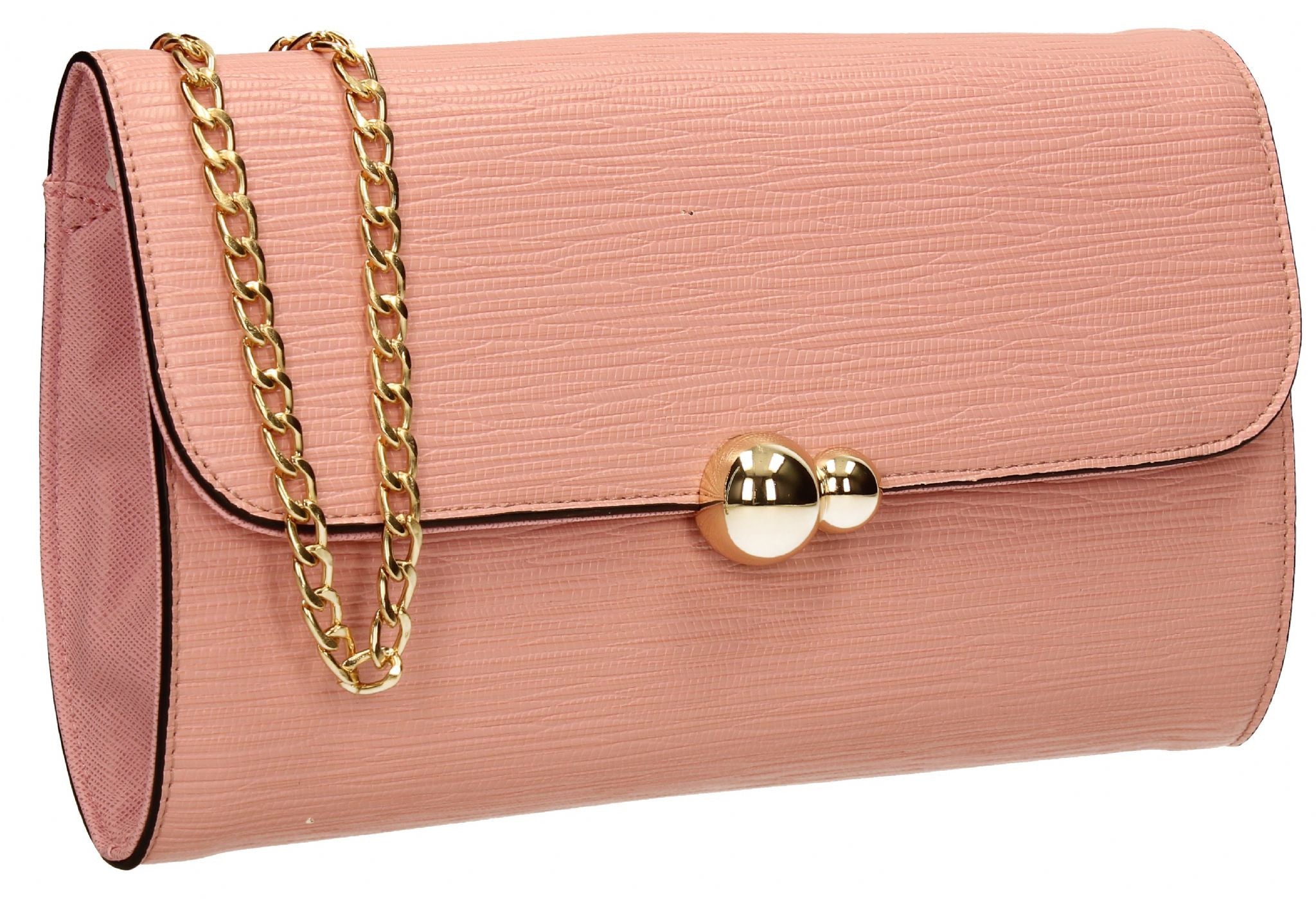 Hot Pink Clutch Bag Leather | Evening Bags | Greek Chic