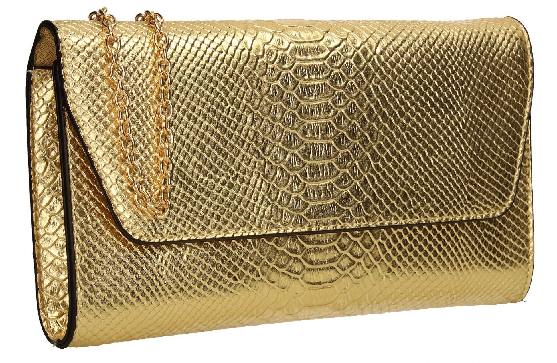 SWANKYSWANS Ormy Clutch Bag Gold Cute Cheap Clutch Bag For Weddings School and Work