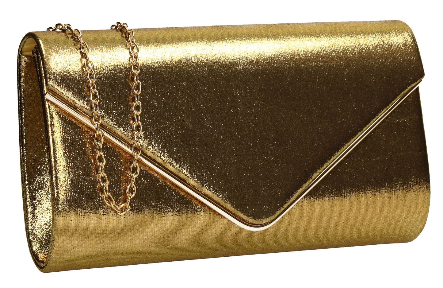 SWANKYSWANS Olivia Clutch Bag Gold Cute Cheap Clutch Bag For Weddings School and Work