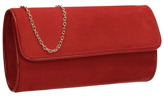 SWANKYSWANS Jamie Clutch Bag Red Cute Cheap Clutch Bag For Weddings School and Work
