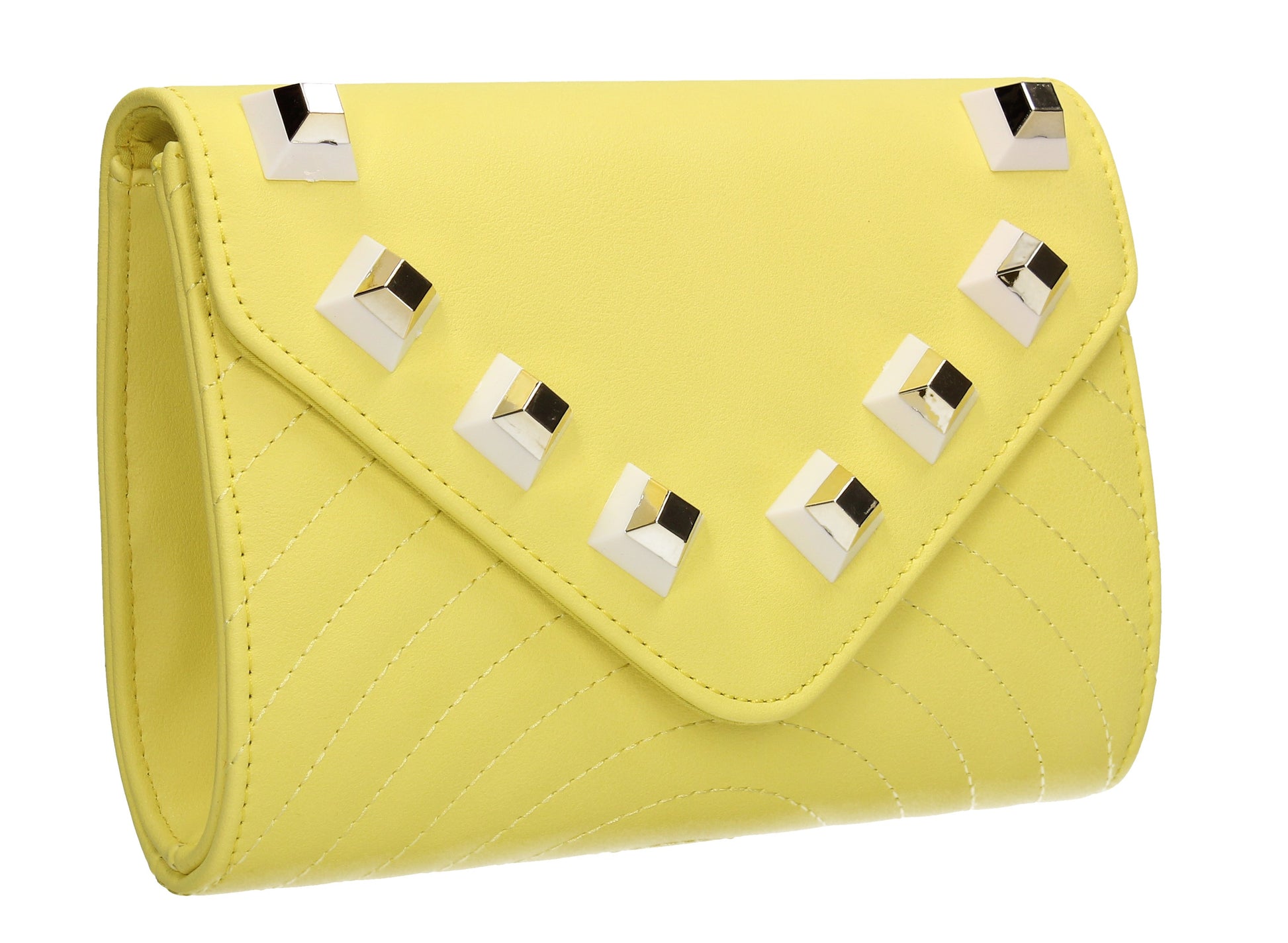 SWANKYSWANS Serafina Clutch Bag Yellow Cute Cheap Clutch Bag For Weddings School and Work